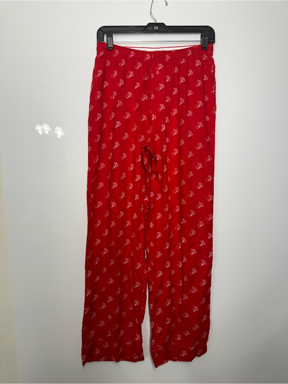 PINK Victoria's Secret Red women’s Jogger Pajama Pants with White Print